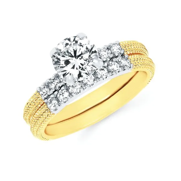 14k Yellow & White Gold Bridal Set Avitabile Fine Jewelers Hanover, MA