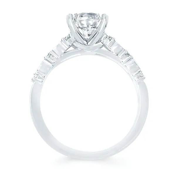 14k White Gold Bridal Set Image 3 Avitabile Fine Jewelers Hanover, MA