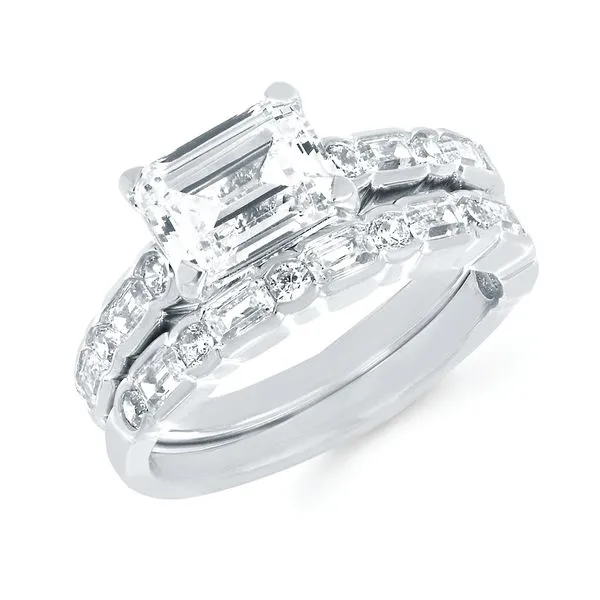14k White Gold Bridal Set Woelk's House of Diamonds Russell, KS