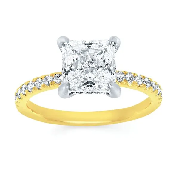 14k Yellow & White Gold Engagement Ring Long Jewelers Chesapeake, VA