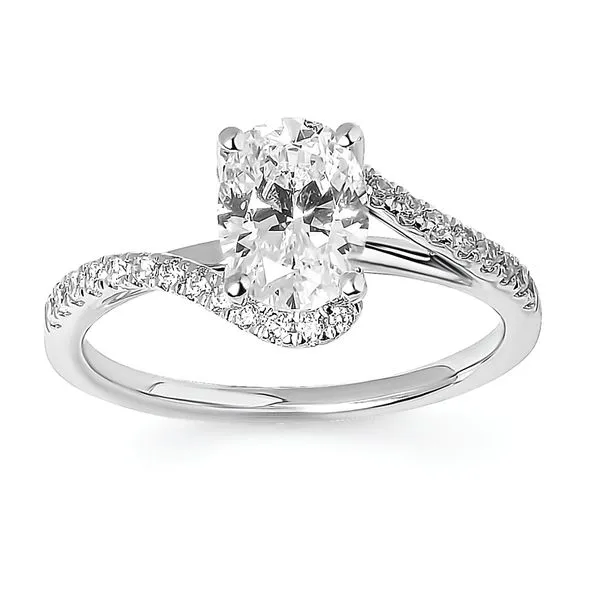 14k White Gold Bridal Set Image 2 Woelk's House of Diamonds Russell, KS