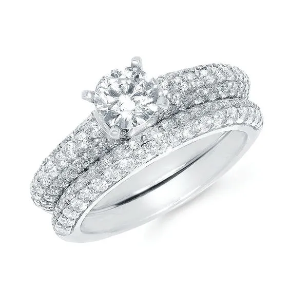 14k White Gold Bridal Set Daniel Jewelers Brewster, NY