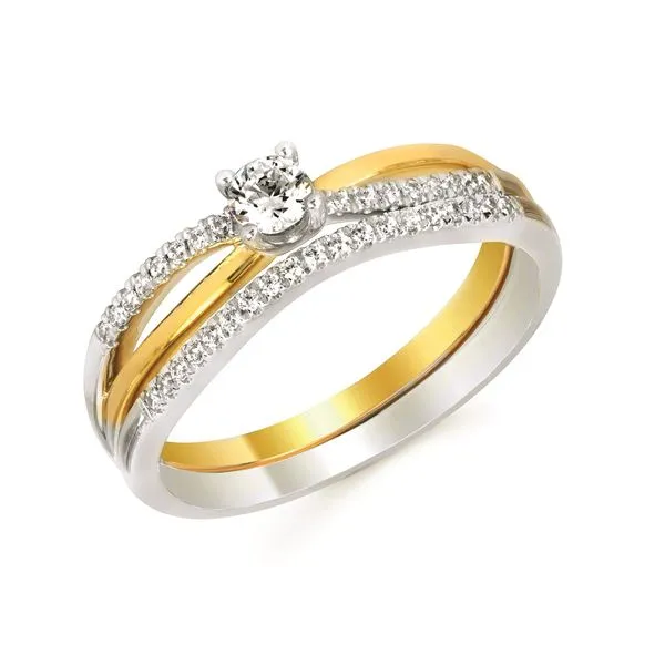 10k Yellow & White Gold Bridal Set Nesemann's Diamond Center Plymouth, WI