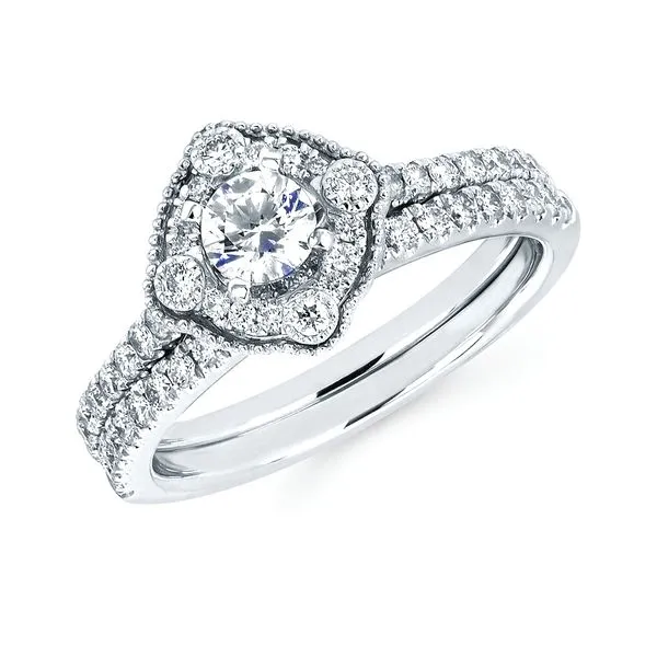 14k White Gold Bridal Set Pfaff Jewelers Grandville, MI