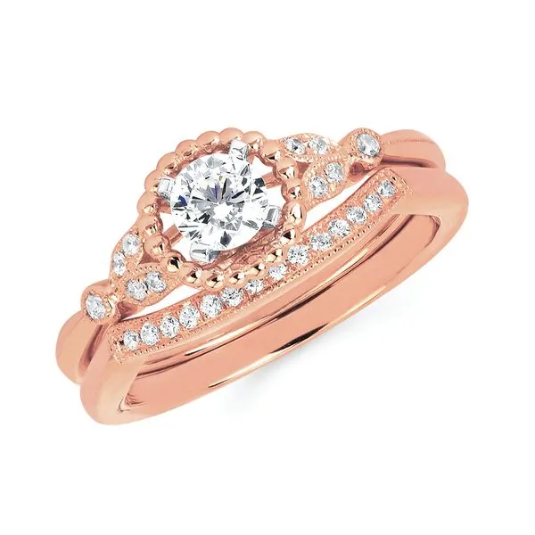 14k Rose Gold Bridal Set Richard's Jewelry Berne, IN