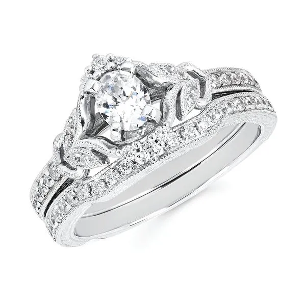 14k White Gold Bridal Set Pfaff Jewelers Grandville, MI