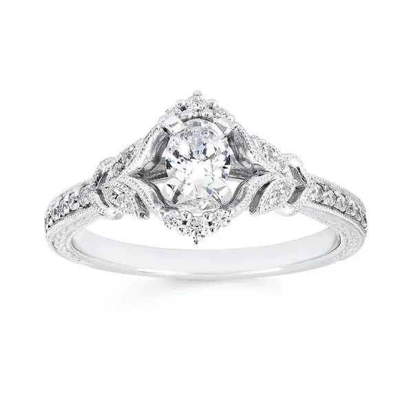 14k White Gold Bridal Set Image 2 Pfaff Jewelers Grandville, MI