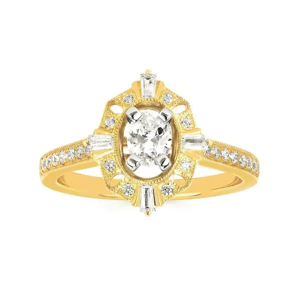 14k Yellow Gold Bridal Set Image 2 Pfaff Jewelers Grandville, MI