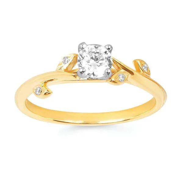 14k Yellow Gold Bridal Set Image 2 Pfaff Jewelers Grandville, MI