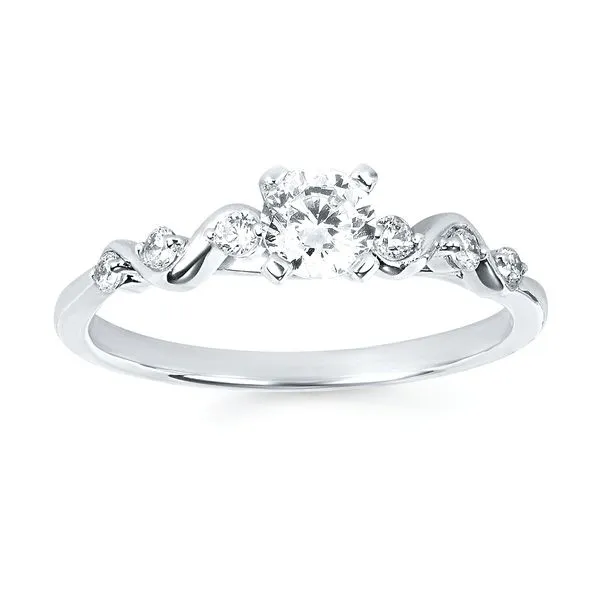 14k White Gold Bridal Set Image 2 Richard's Jewelry Berne, IN