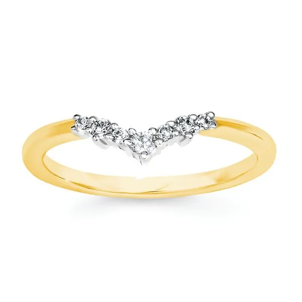 14k Yellow & White Gold Bridal Set Image 3 J. Meredith Jewelers Delafield, WI