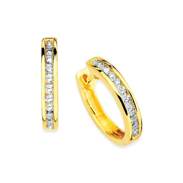 14k Yellow Gold Hoop Earrings Pfaff Jewelers Grandville, MI