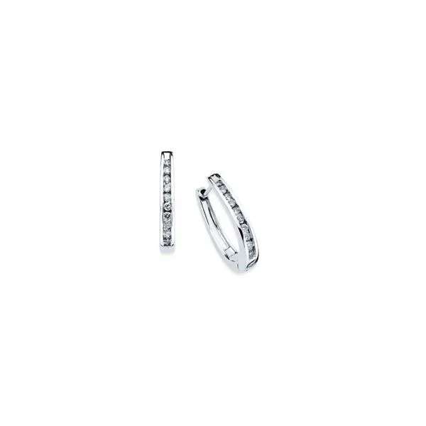 14k White Gold Hoop Earrings Pfaff Jewelers Grandville, MI