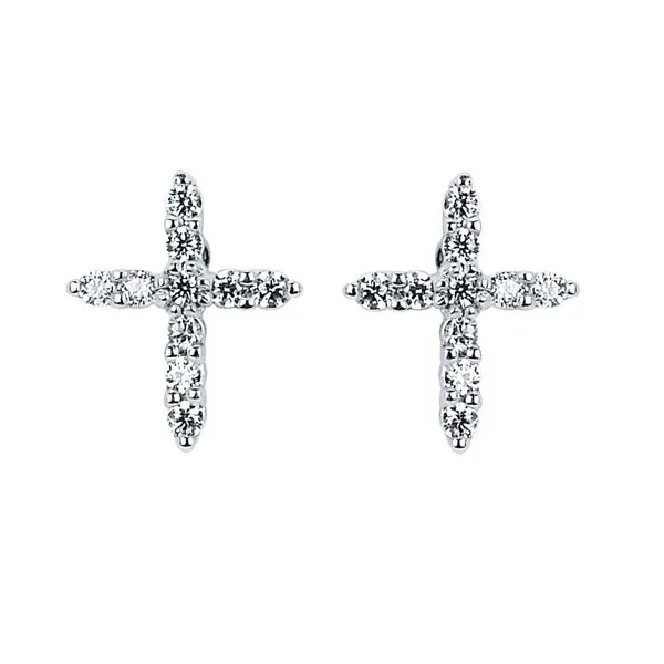14k White Gold Diamond Earrings Pfaff Jewelers Grandville, MI