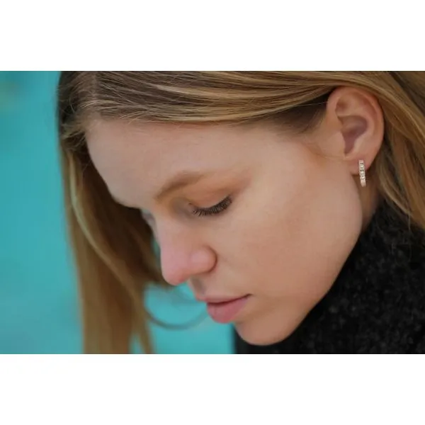 14k White Gold Hoop Earrings Image 2 Pfaff Jewelers Grandville, MI