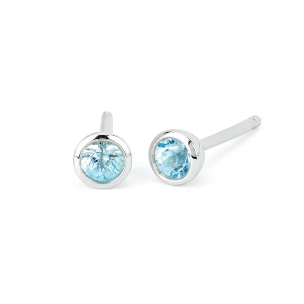 10k White Gold Gemstone Earrings McCoy Jewelers Bartlesville, OK