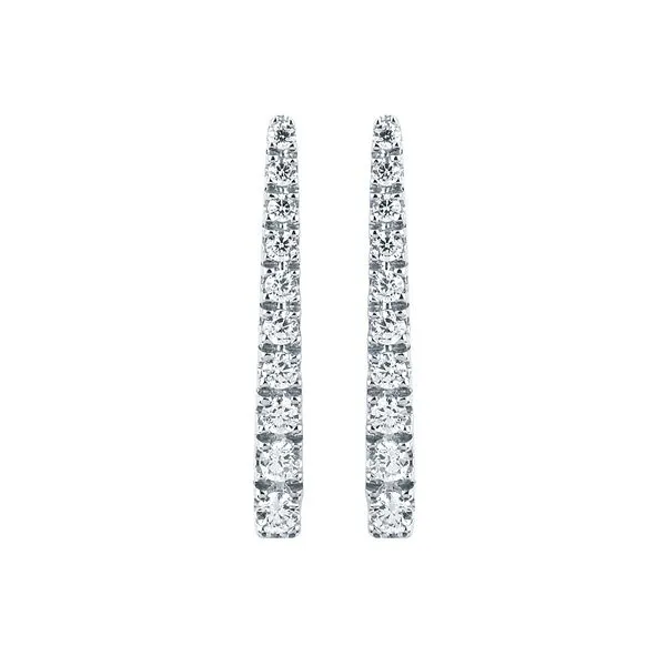 14k White Gold Diamond Earrings Pfaff Jewelers Grandville, MI