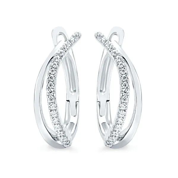 14k White Gold Diamond Earrings Pfaff Jewelers Grandville, MI