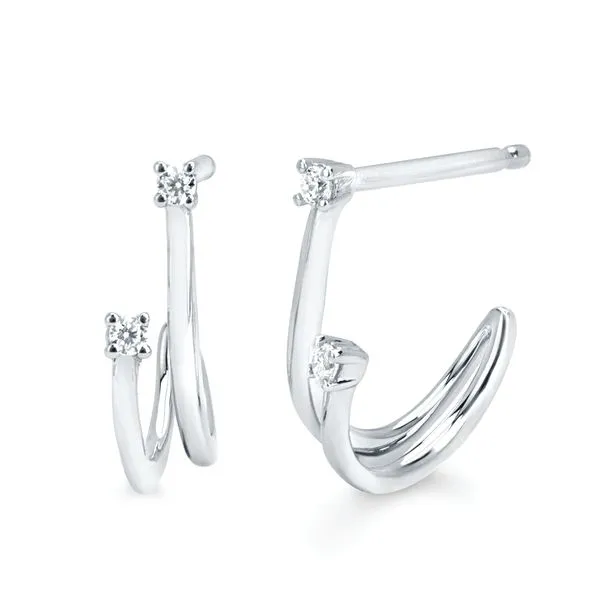 14k White Gold Diamond Earrings Pfaff Jewelers Grandville, MI