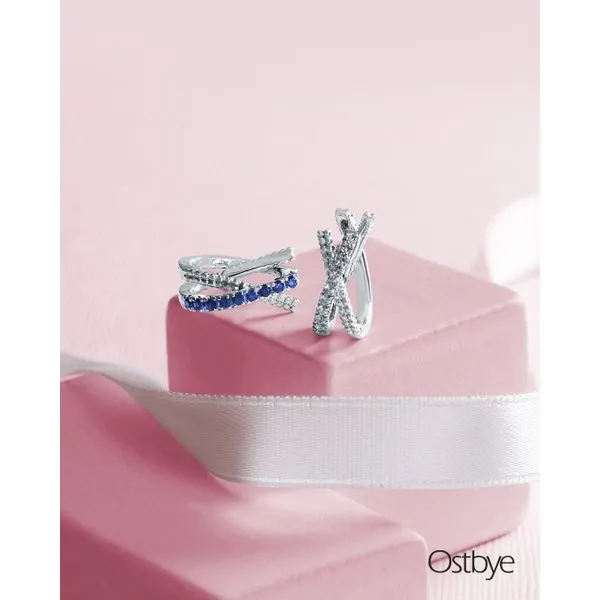 10k White Gold Hoop Earrings Image 2 McCoy Jewelers Bartlesville, OK