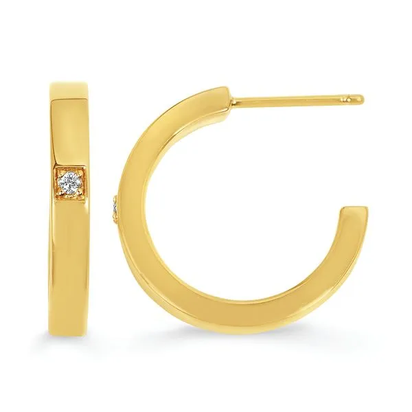 14k Yellow Gold Hoop Earrings Pfaff Jewelers Grandville, MI