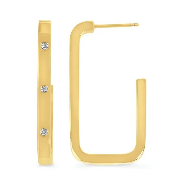 14k Yellow Gold Hoop Earrings Woelk's House of Diamonds Russell, KS