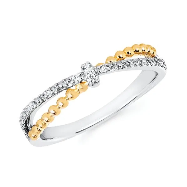 14k White & Yellow Gold Fashion Ring Pfaff Jewelers Grandville, MI