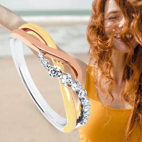 14k Two-tone Gold Fashion Ring Image 2 Pfaff Jewelers Grandville, MI