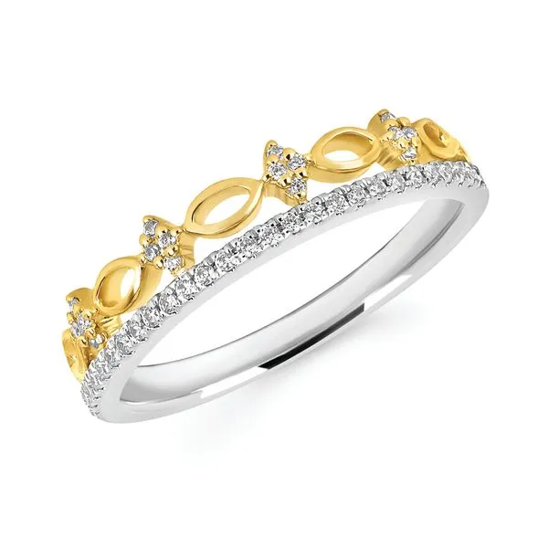 14k White & Yellow Gold Fashion Ring Pfaff Jewelers Grandville, MI