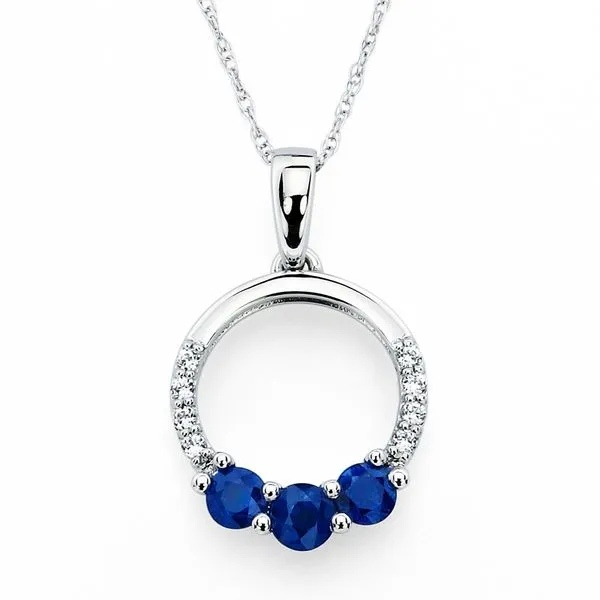 14k White Gold Gemstone Pendant Pfaff Jewelers Grandville, MI