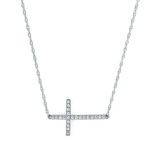 14k White Gold Diamond Cross Pfaff Jewelers Grandville, MI