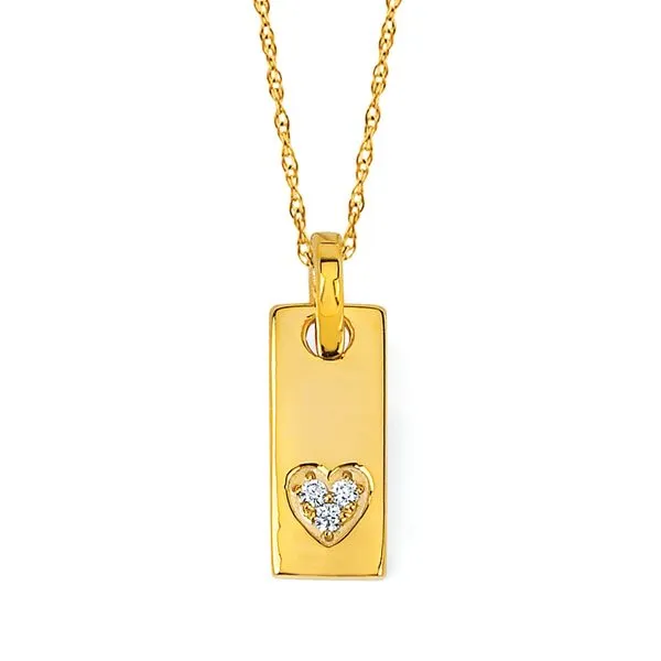 14k Yellow Gold Diamond Pendant Pfaff Jewelers Grandville, MI