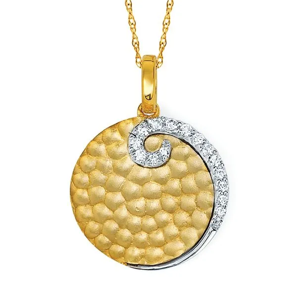 14k Yellow & White Gold Diamond Pendant Atlanta West Jewelry Douglasville, GA