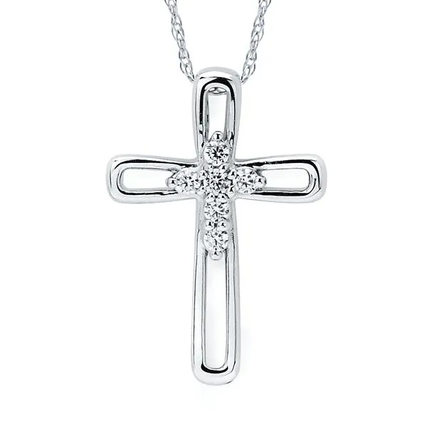 14k White Gold Diamond Pendant Pfaff Jewelers Grandville, MI