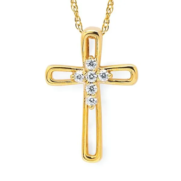 14k Yellow Gold Diamond Pendant Pfaff Jewelers Grandville, MI