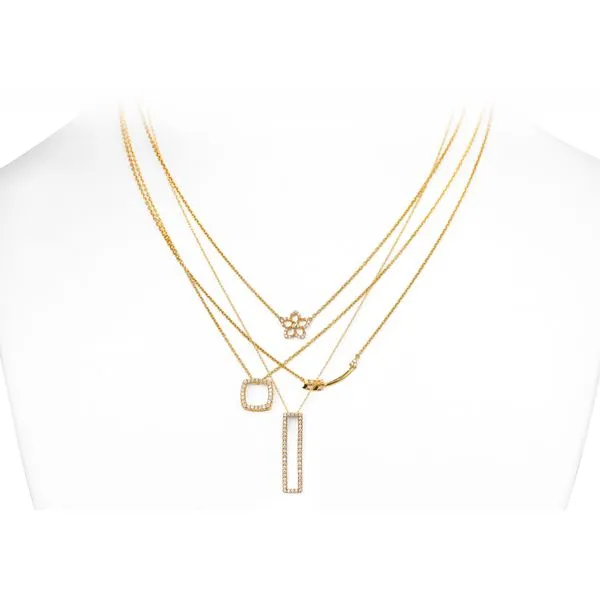 14k Yellow Gold Diamond Pendant Image 2 Jimmy Smith Jewelers Decatur, AL