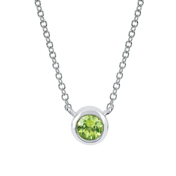 10k White Gold Gemstone Pendant Daniel Jewelers Brewster, NY