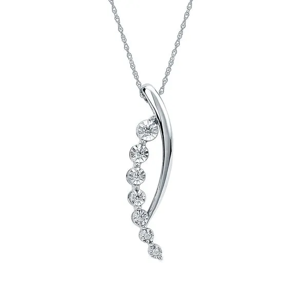 14k White Gold Diamond Pendant Nesemann's Diamond Center Plymouth, WI