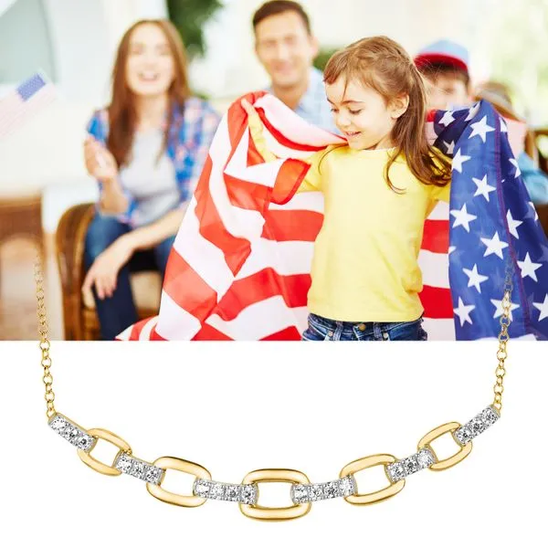 14k Yellow Gold Diamond Pendant Image 3 Nesemann's Diamond Center Plymouth, WI