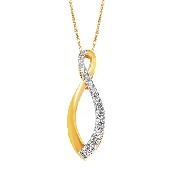 14k Yellow Gold Diamond Pendant Pfaff Jewelers Grandville, MI