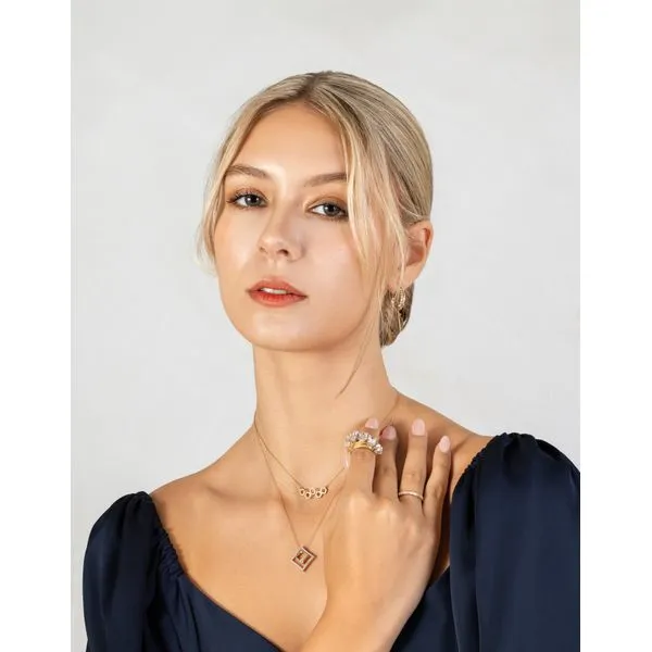 14k Yellow Gold Diamond Pendant Image 5 Pfaff Jewelers Grandville, MI