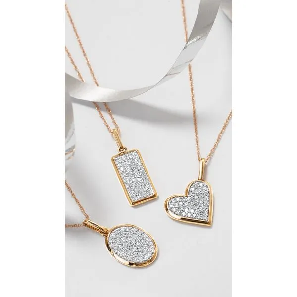 14k Yellow Gold Diamond Pendant Image 3 Richard's Jewelry Berne, IN