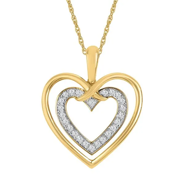 14k Yellow Gold Diamond Pendant Whalen Jewelers Inverness, FL