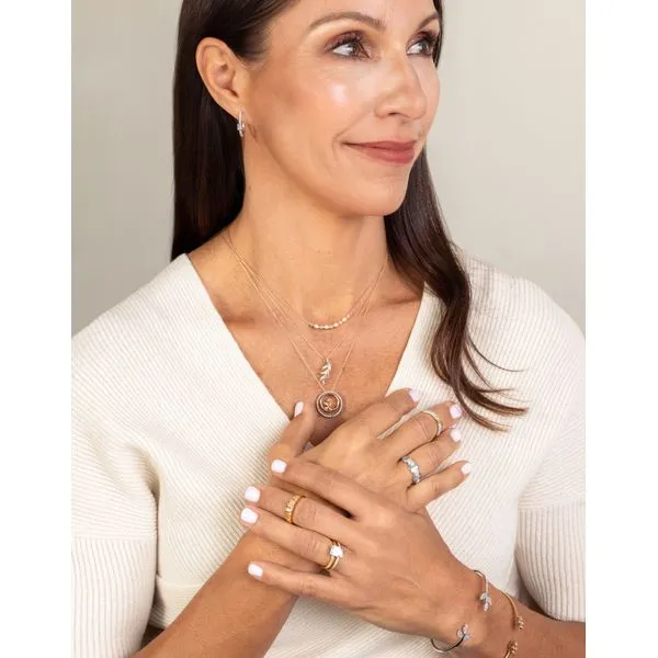 14k Yellow Gold Diamond Pendant Image 3 Pfaff Jewelers Grandville, MI