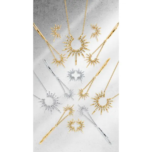 14k Yellow Gold Diamond Pendant Image 2 Whalen Jewelers Inverness, FL