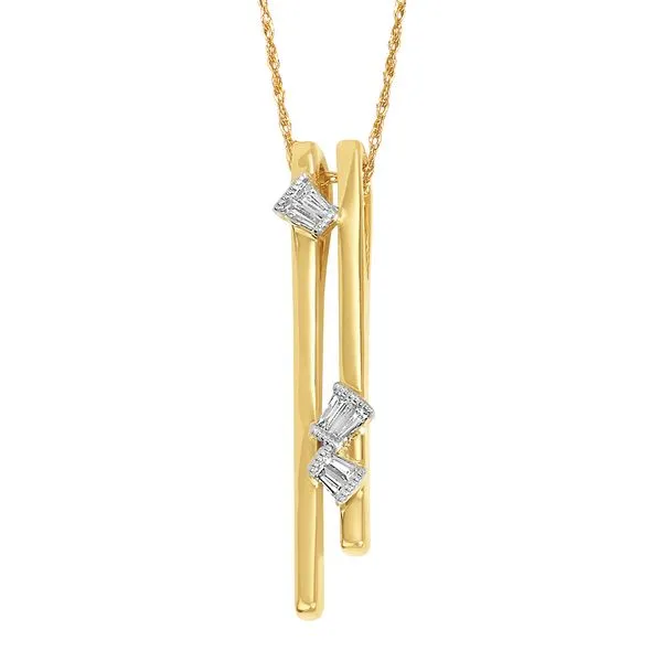 14k Yellow Gold Diamond Pendant Ellsworth Jewelers Ellsworth, ME