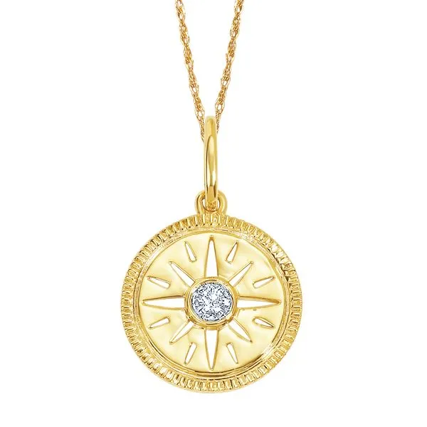 14k Yellow Gold Diamond Pendant Morin Jewelers Southbridge, MA
