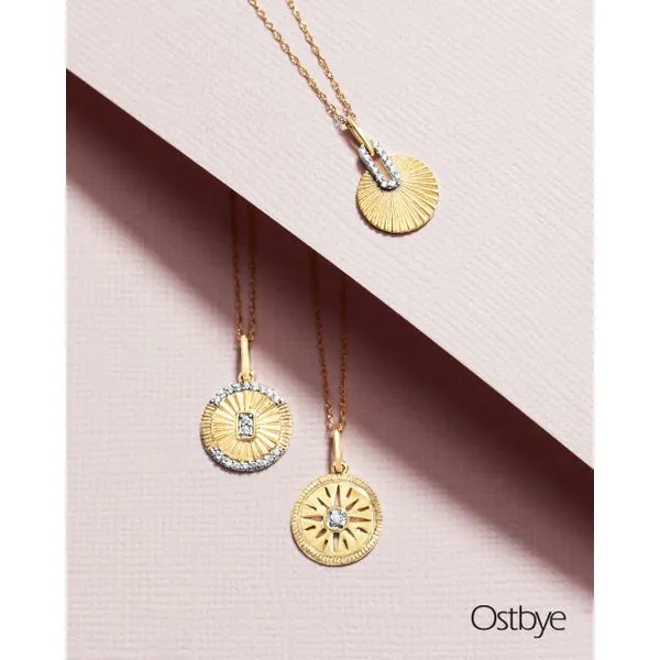 14k Yellow Gold Diamond Pendant Image 2 Long Jewelers Chesapeake, VA