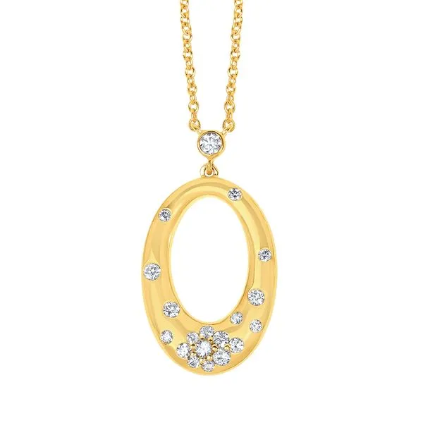 14k Yellow Gold Diamond Pendant McCoy Jewelers Bartlesville, OK