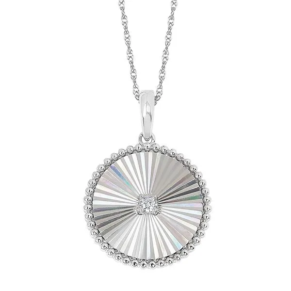 14k White Gold Diamond Pendant J. Garett Jewelers Wilmington, NC